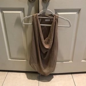 NY&Co gold sleeveless blouse